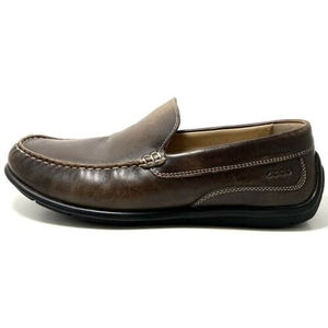 Ecco Classic Moc 2 Brown Leather Venetian Slip On Loafers Size US 8-8.5 EU 42